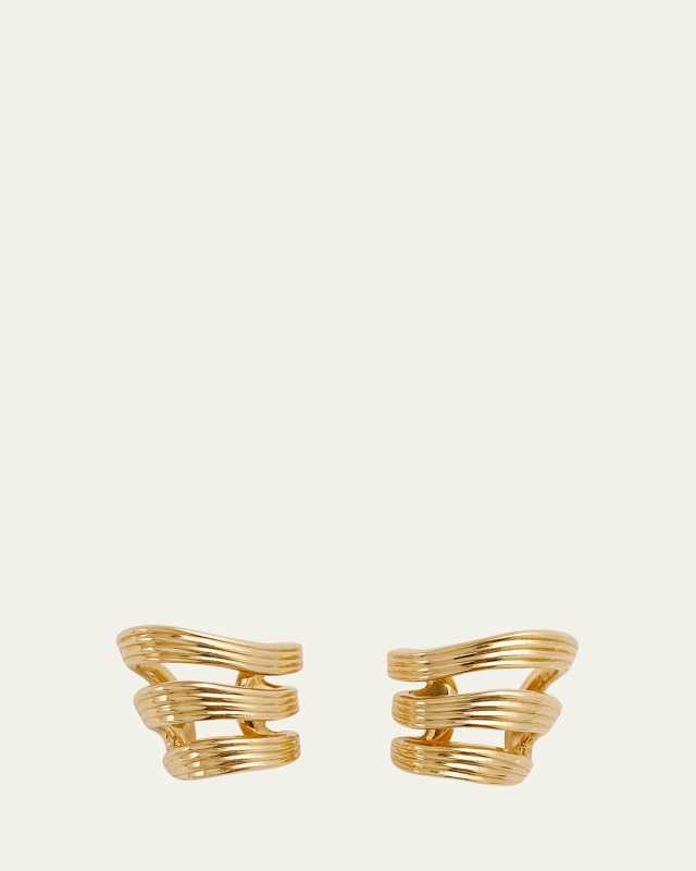 Stream Lines Triple Hoop Earrings